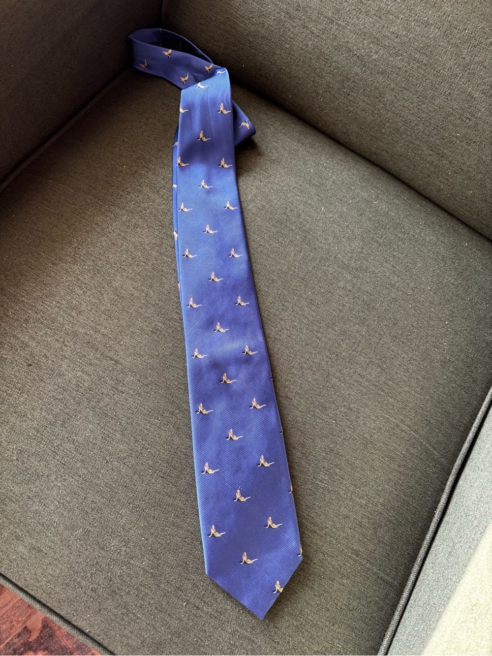 J. Crew Royal Blue Tie with Mermaids